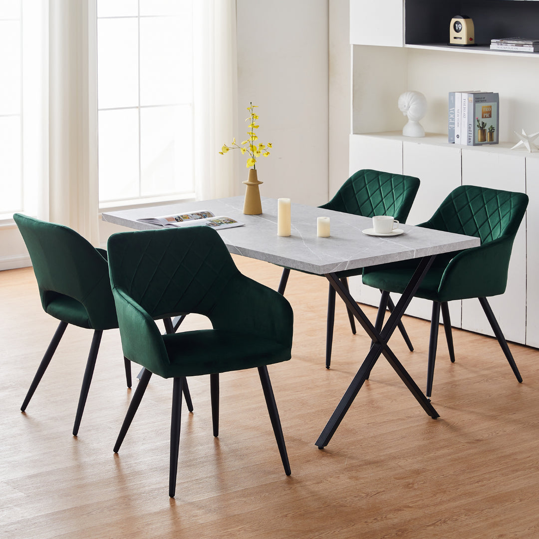 Kieran Dining Chairs [Set of 2] [Velvet]