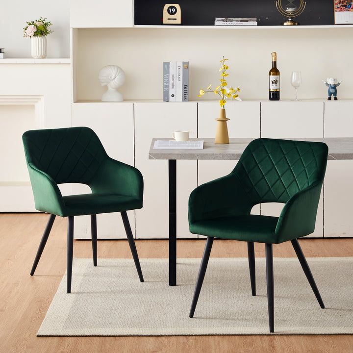 Kieran Dining Chairs [Set of 2] [Velvet]