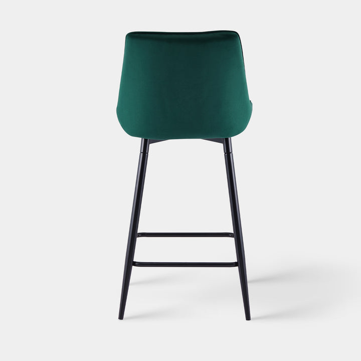 Lourdes Bar Stool [Set of 2][65cm][75cm] [Velvet]