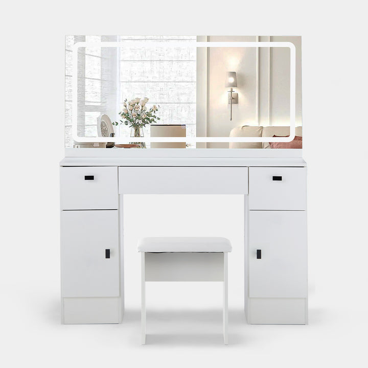 Manor Hollywood White Dressing Table [Charging Station]