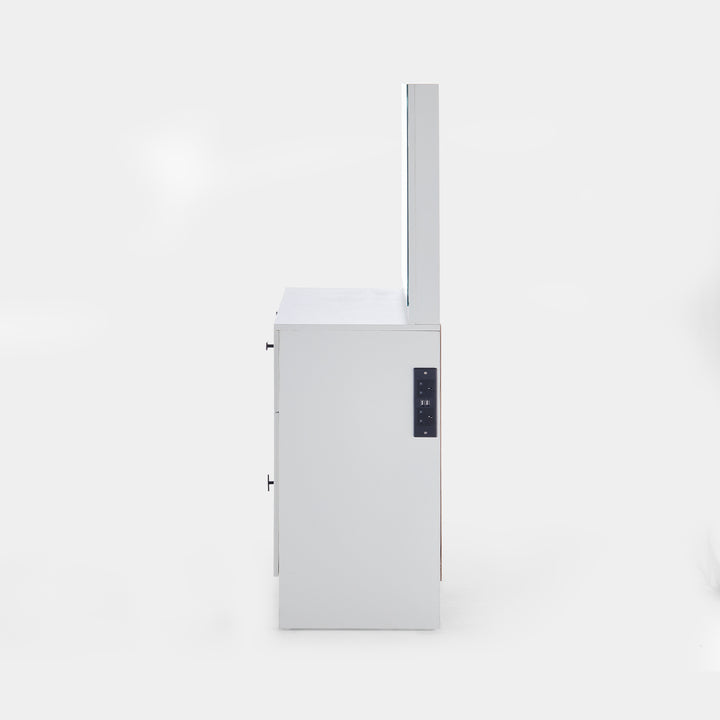 Manor Hollywood White Dressing Table [Charging Station]