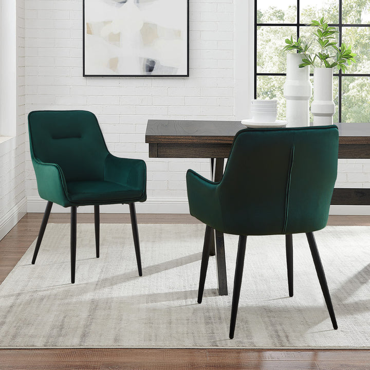 Maxine Dining Chairs [Velvet] [set of 2]