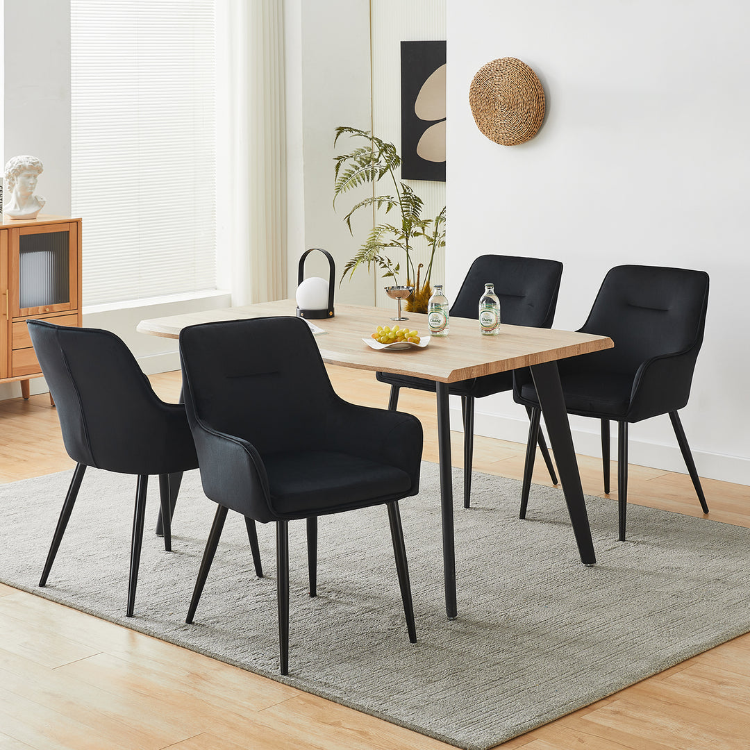 Maxine Dining Chairs [Velvet] [set of 2]