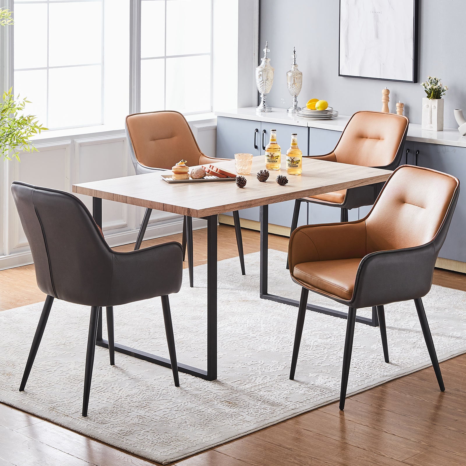 Mid century dining chairs outlet set of 2