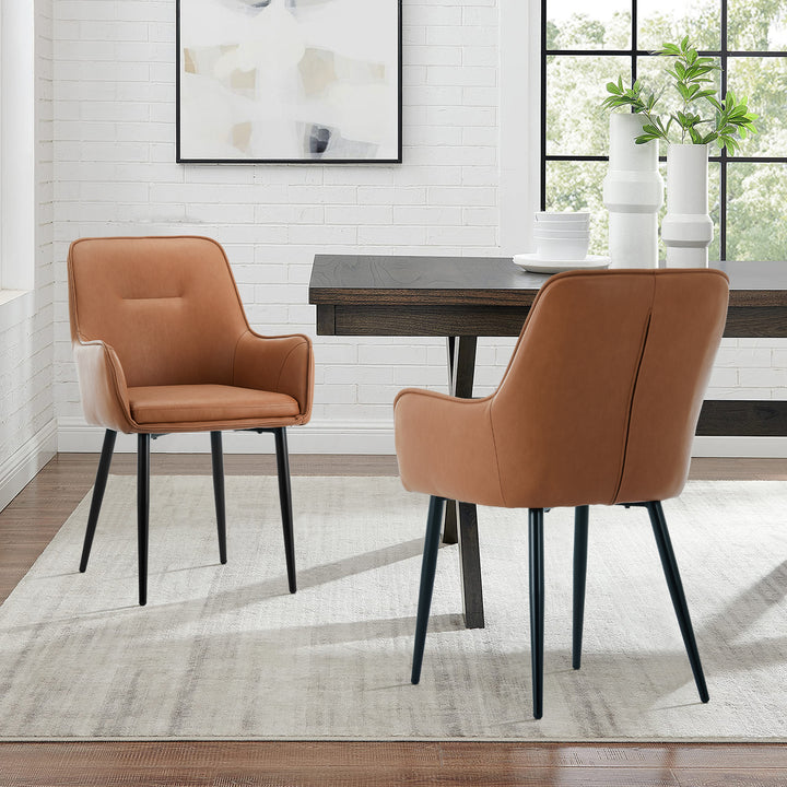 Maxine Dining Chairs [New Colors][PU Leather][set of 2]