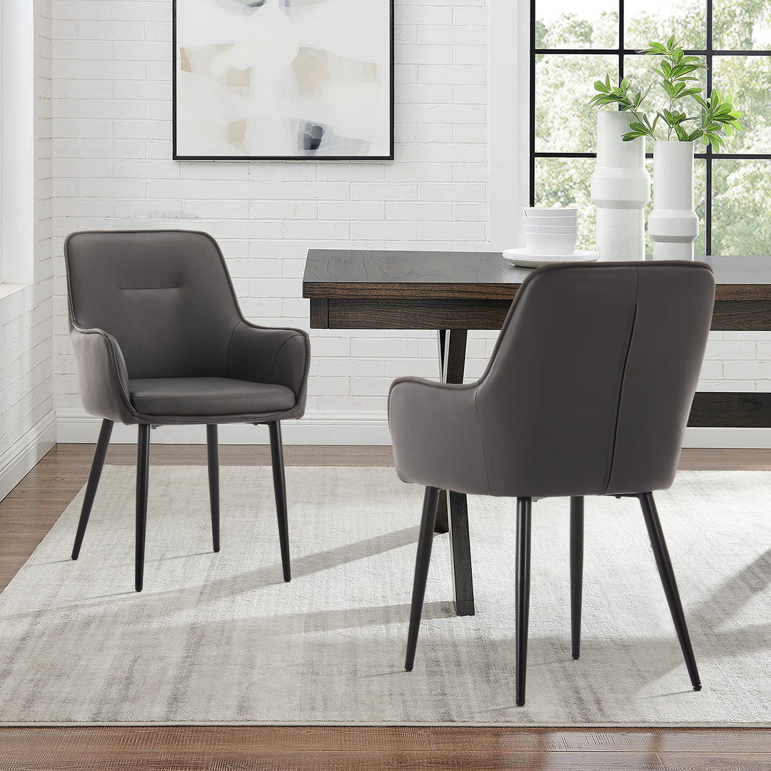 Maxine Dining Chairs [New Colors][PU Leather][set of 2]