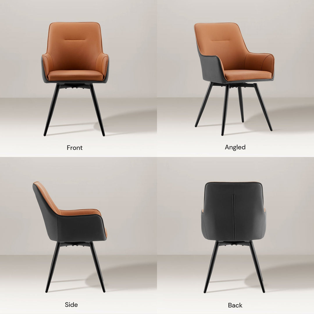 Maxine Swivel Dining Chair - Clipop Furniture