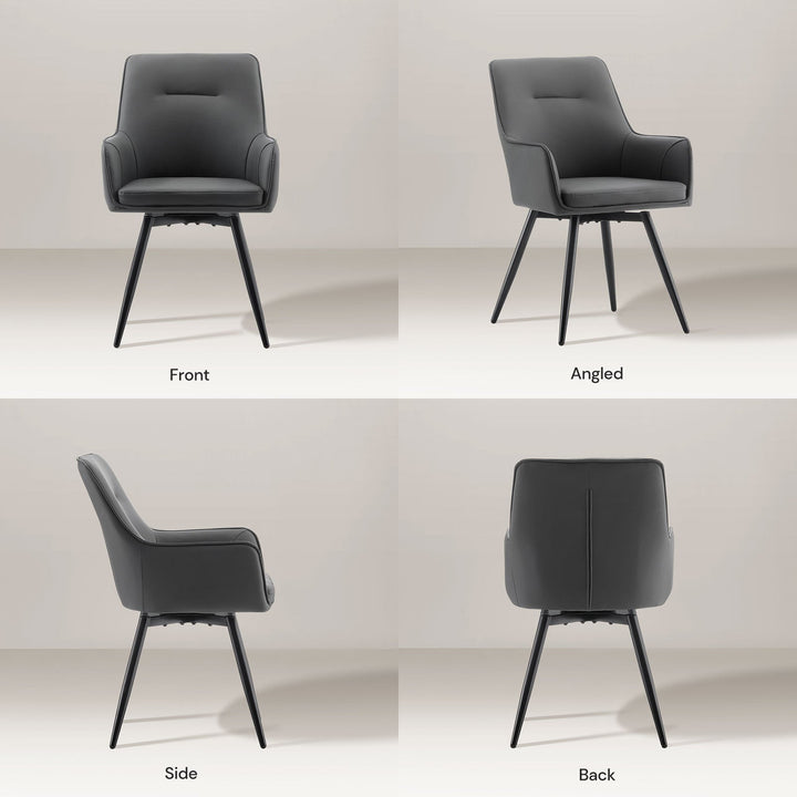 Maxine Swivel Dining Chair - Clipop Furniture