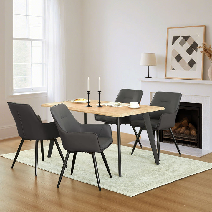 Maxine Swivel Dining Chair - Clipop Furniture