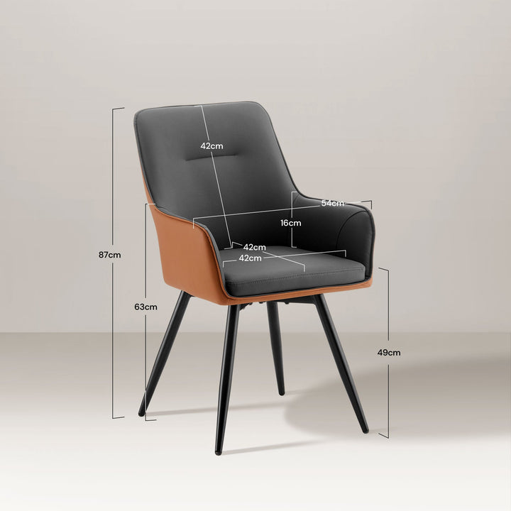 Maxine Swivel Dining Chair - Clipop Furniture