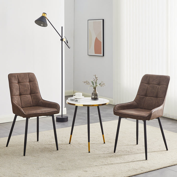 Mccaslin Dining Chairs [PU Leather] [Set of 2]