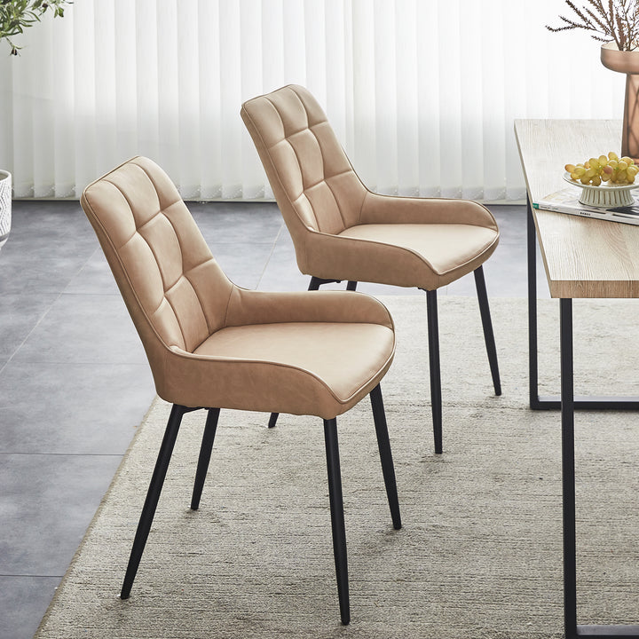 Mccaslin Dining Chairs [PU Leather] [Set of 2]