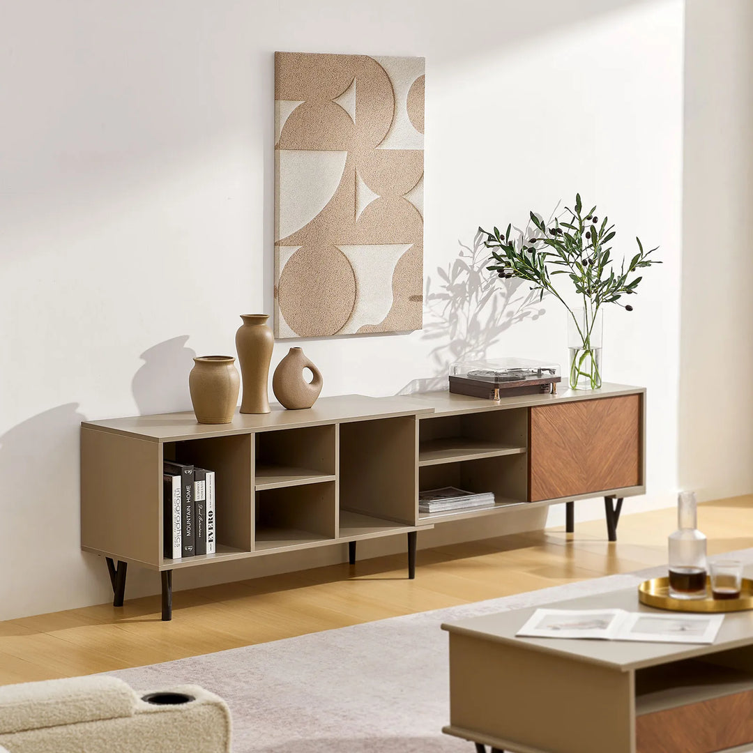 Milano TV stand in a bright living room