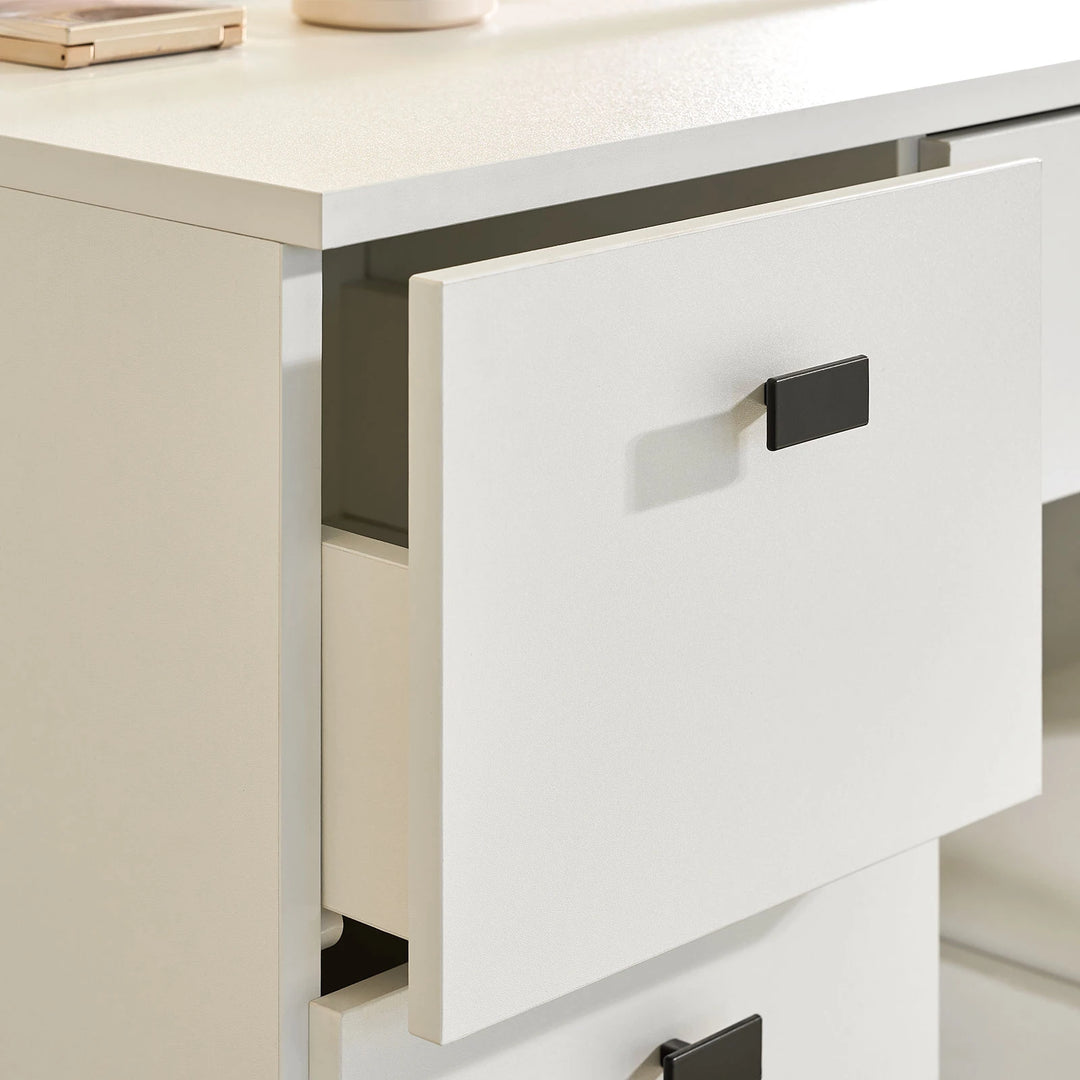 Milianna Hollywood White Dressing Table