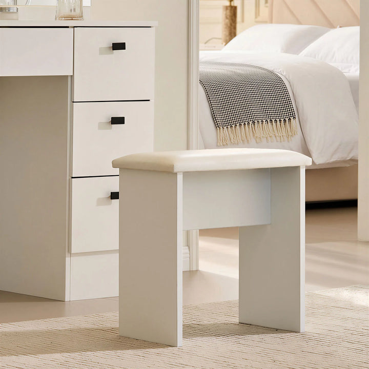 Milianna Hollywood White Dressing Table