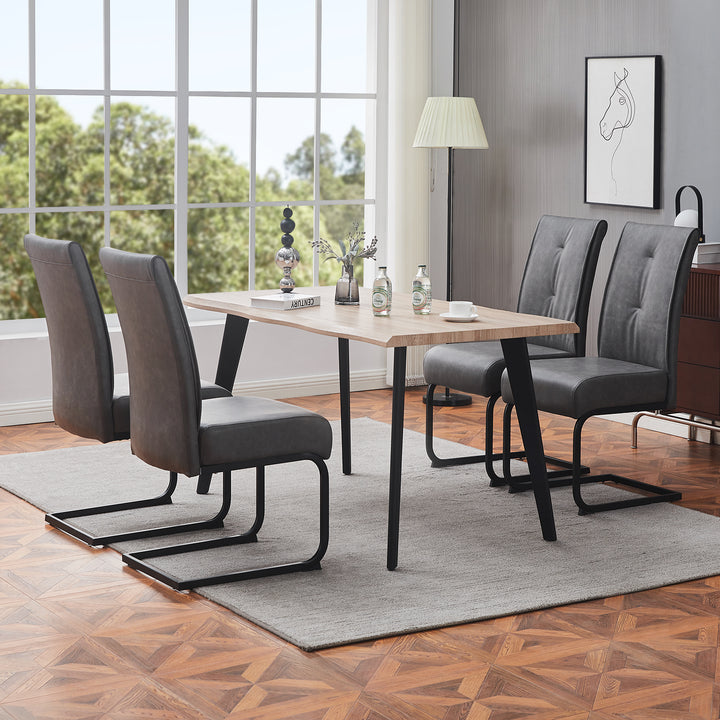 Milligan Cantilever Dining Chairs [PU Leather][set of 2]