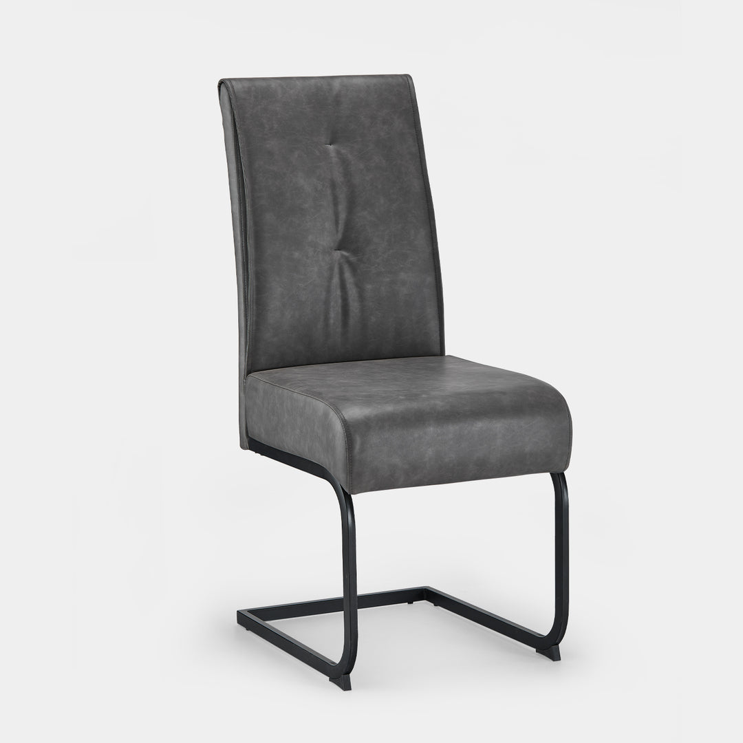Milligan Cantilever Dining Chairs [PU Leather][set of 2]