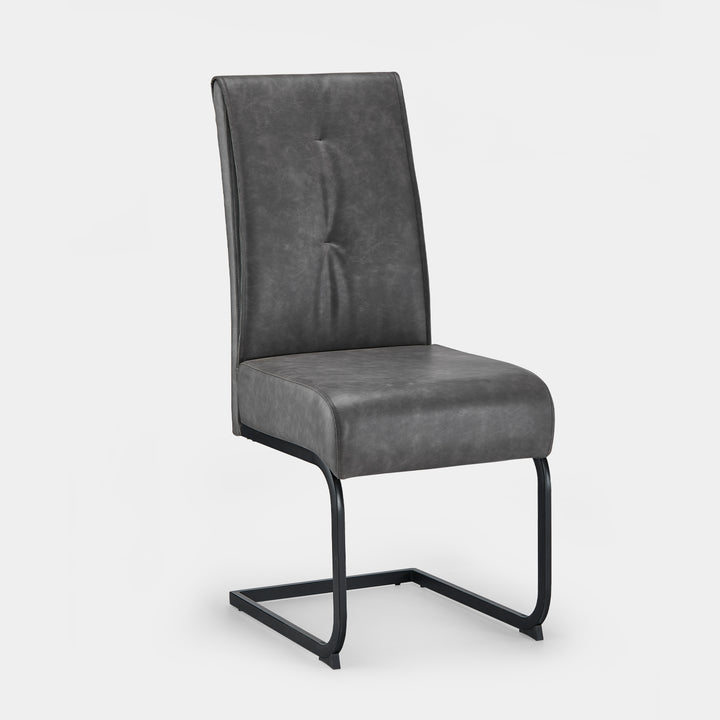 Milligan Cantilever Dining Chairs [PU Leather][set of 2]
