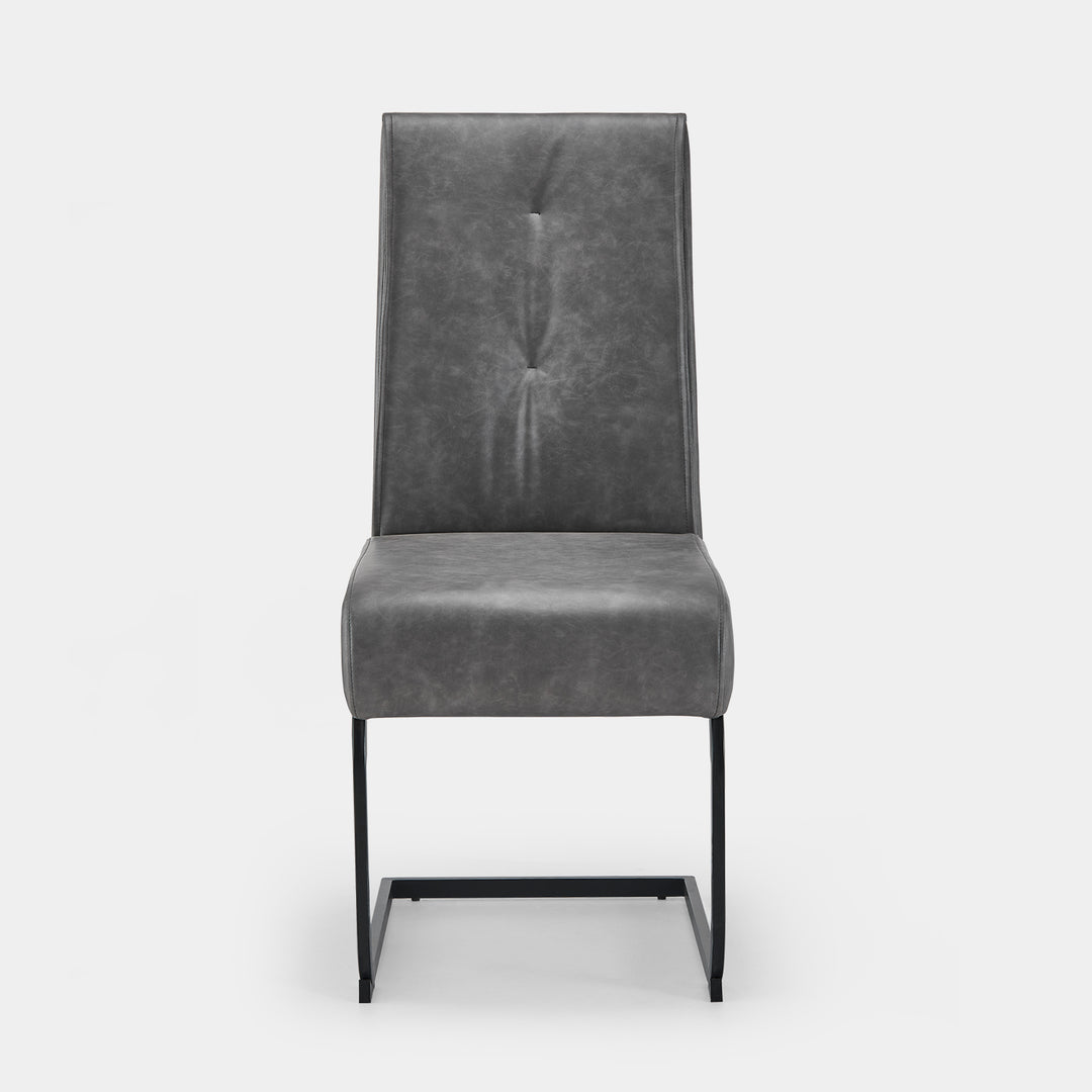 Milligan Cantilever Dining Chairs [PU Leather][set of 2]