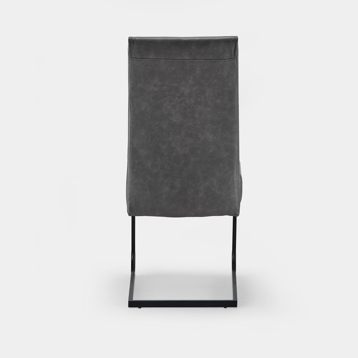Milligan Cantilever Dining Chairs [PU Leather][set of 2]