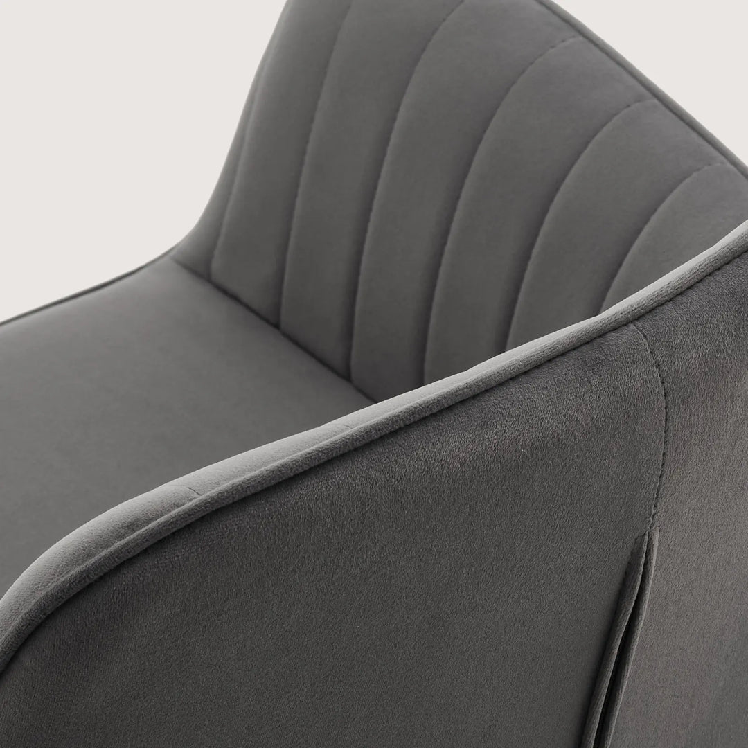 Grey Milo dining chair size and dimensions guide