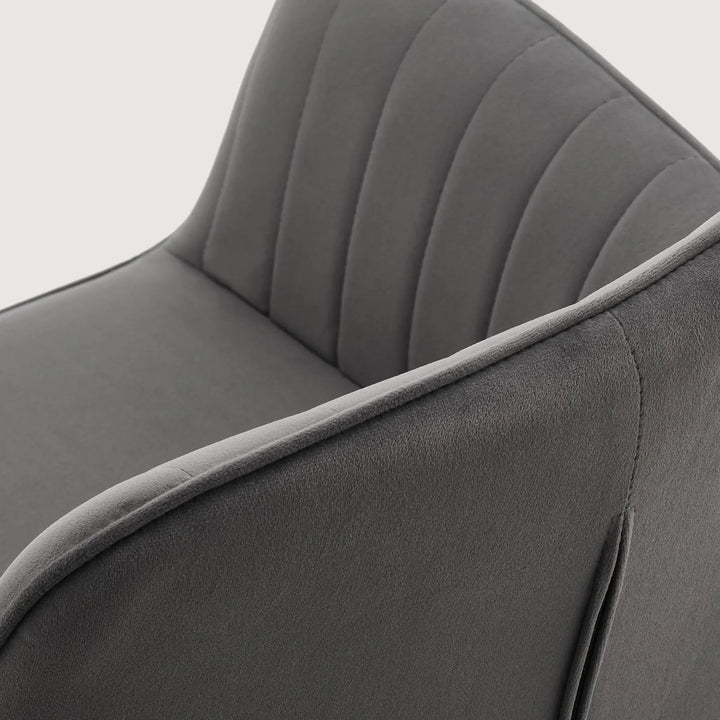 Grey Milo dining chair size and dimensions guide