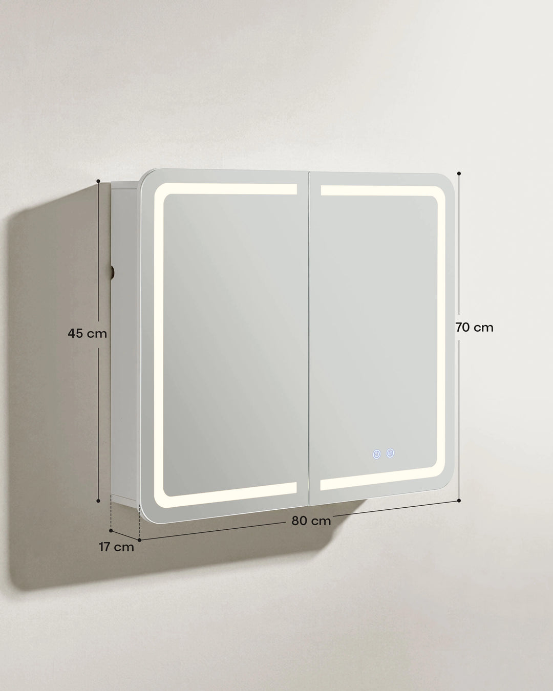 Mira anti fog bathroom mirror cabinet dimensions and size guide