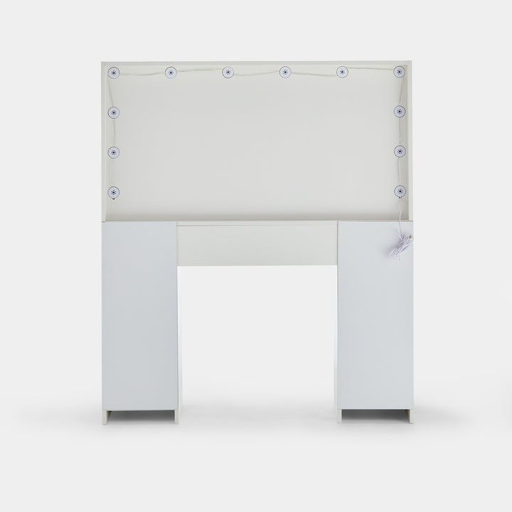 Modena Hollywood White Dressing Table [Upgrade Large Desktop]