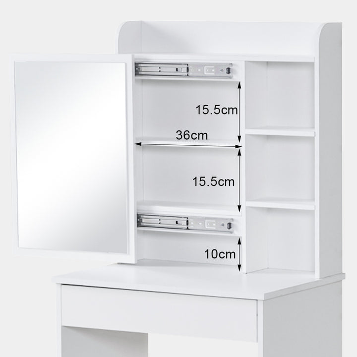 Mona Vanity Dressing Table Set [Sliding Mirror]