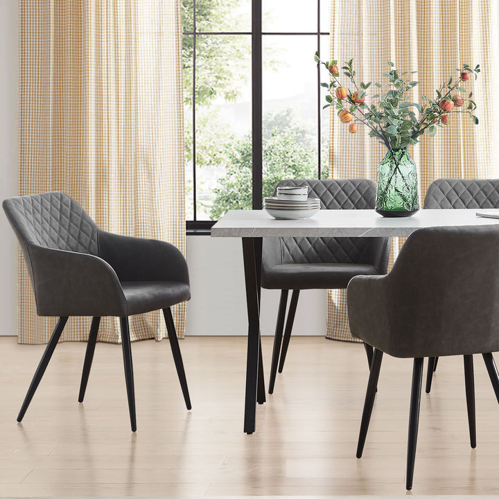 Moree Dining Chairs [PU Leather] [Set of 4]