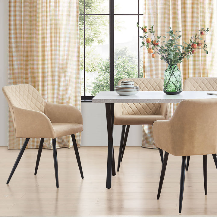 Moree Dining Chairs [PU Leather] [Set of 4]