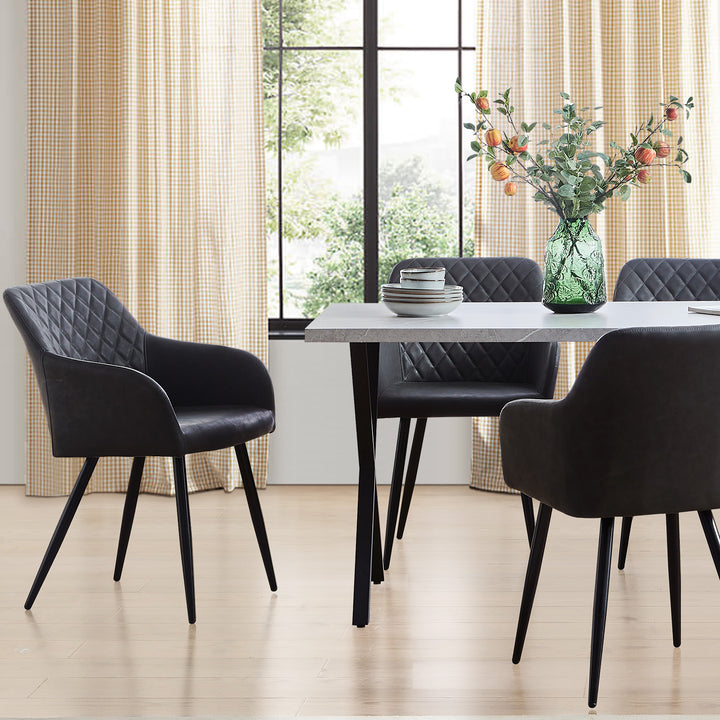 Moree Dining Chairs [PU Leather] [Set of 4]