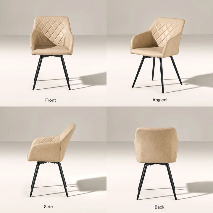Moree Swivel Dining Chair - Clipop Furniture