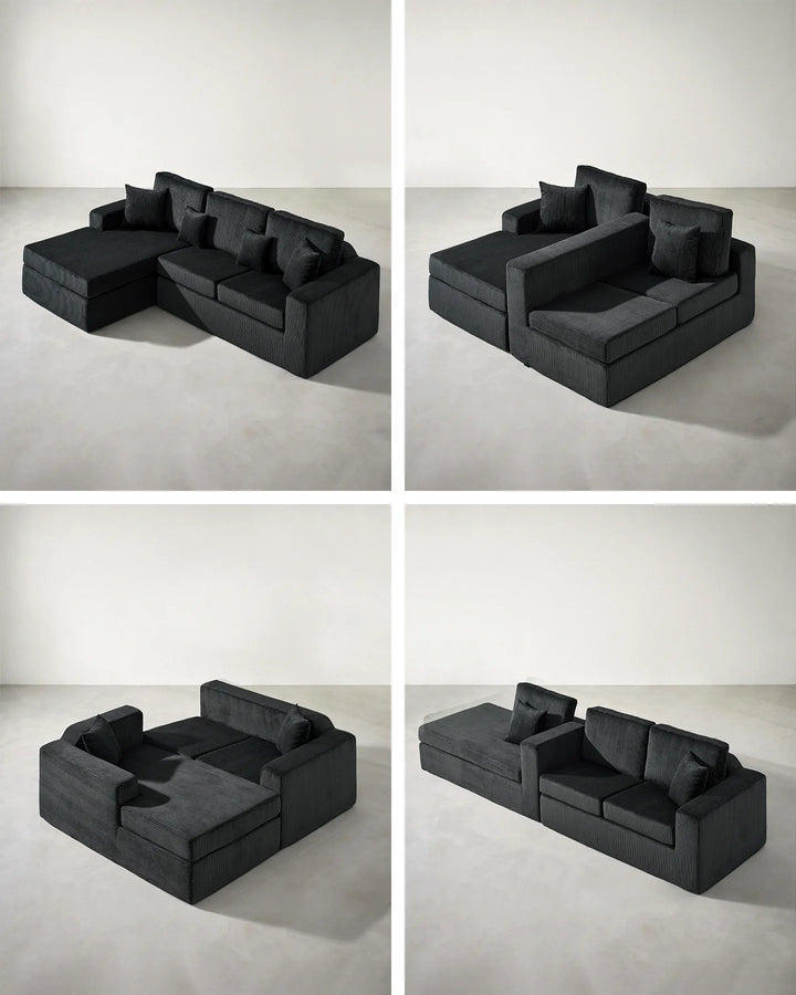 Nodo Vacuum-Packed Modular Corner Sofa