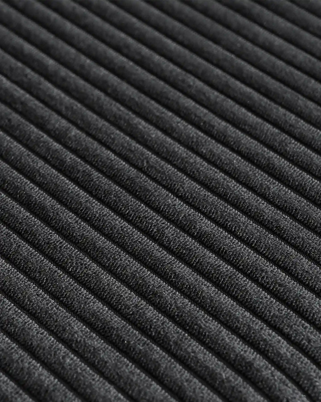 Fabric Details of the Nodo Black Corduroy Modular Corner Sofa