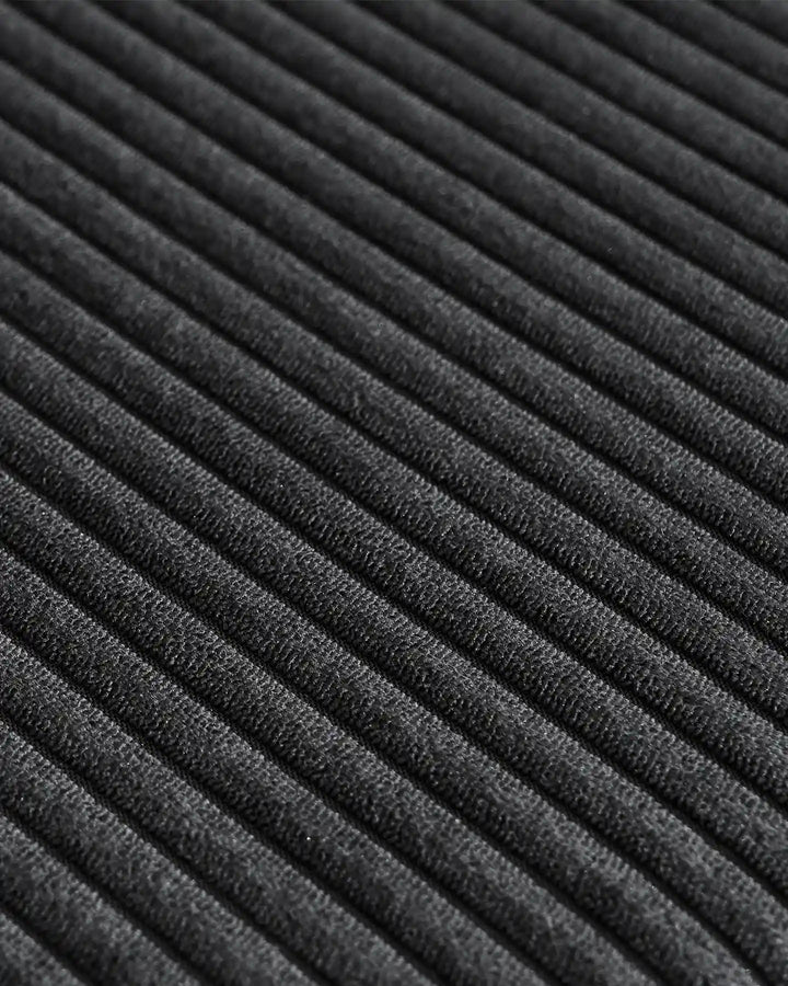 Fabric Details of the Nodo Black Corduroy Modular Corner Sofa
