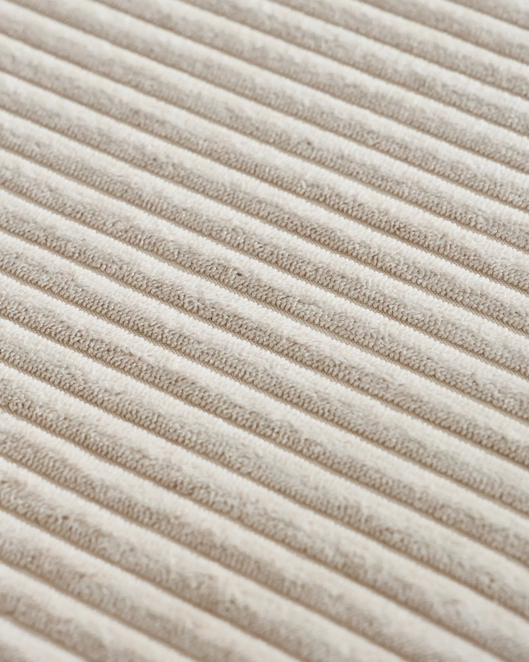 Fabric Details of the Nodo Cream Corduroy Modular Corner Sofa