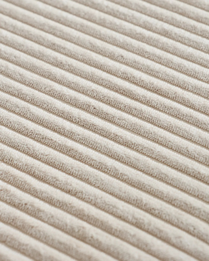Fabric Details of the Nodo Cream Corduroy Modular Corner Sofa