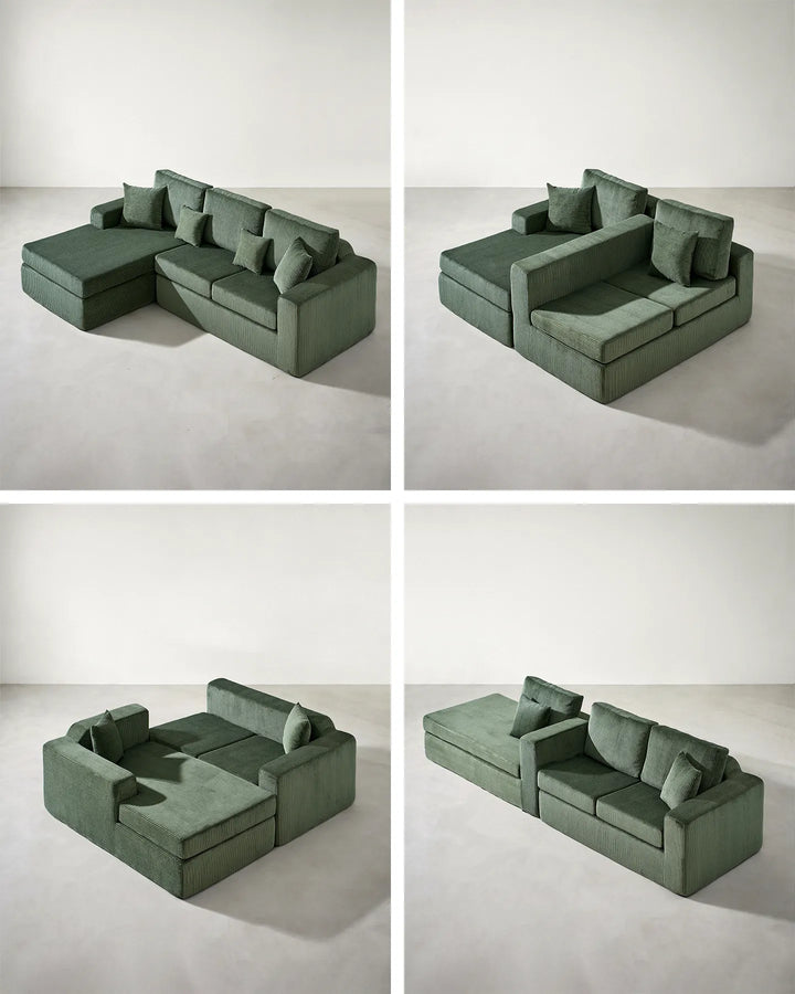 Nodo Vacuum-Packed Modular Corner Sofa