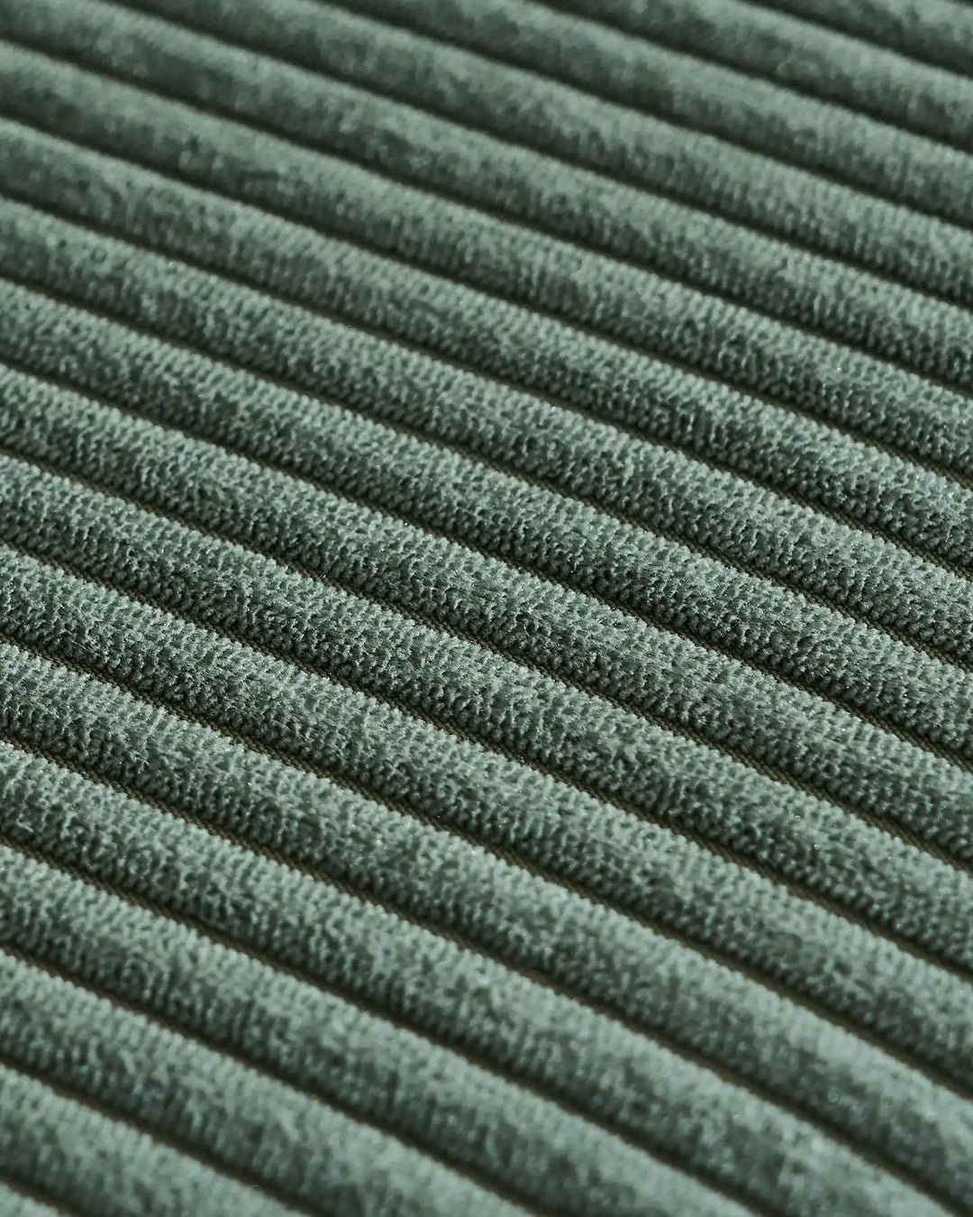Fabric Details of the Nodo Green Corduroy Modular Corner Sofa
