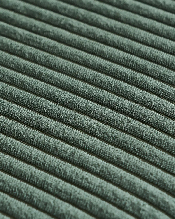 Fabric Details of the Nodo Green Corduroy Modular Corner Sofa