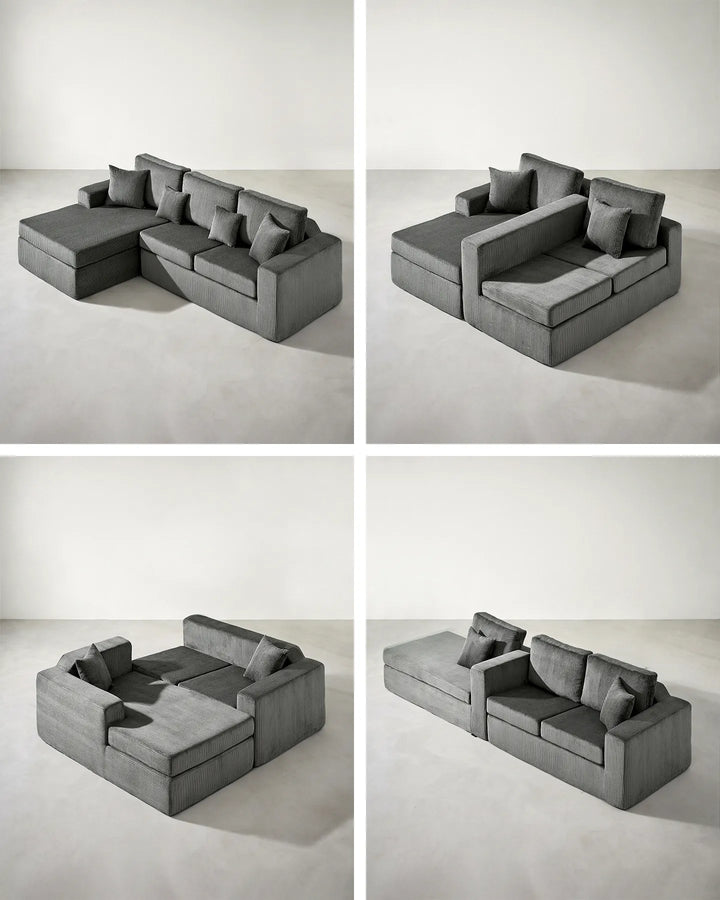 Nodo Vacuum-Packed Modular Corner Sofa