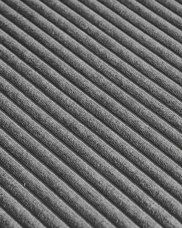 Fabric Details of the Nodo Grey Corduroy Modular Corner Sofa