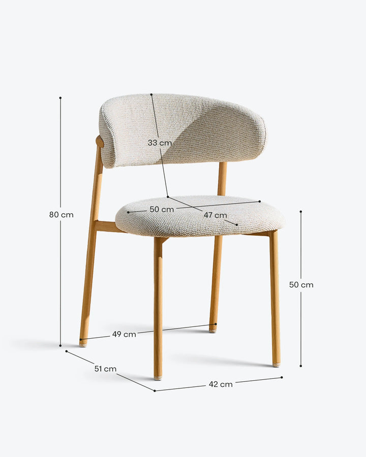 Rowan oak dining chair dimensions and measurements guide with detailed product specifications