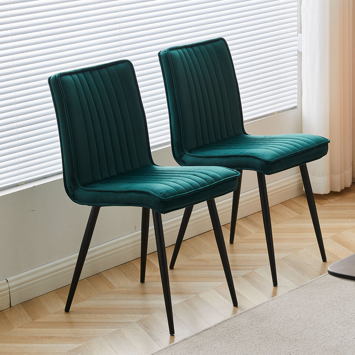 Havva Dining Chairs [Velvet] [Set of 2] [Set of 4]