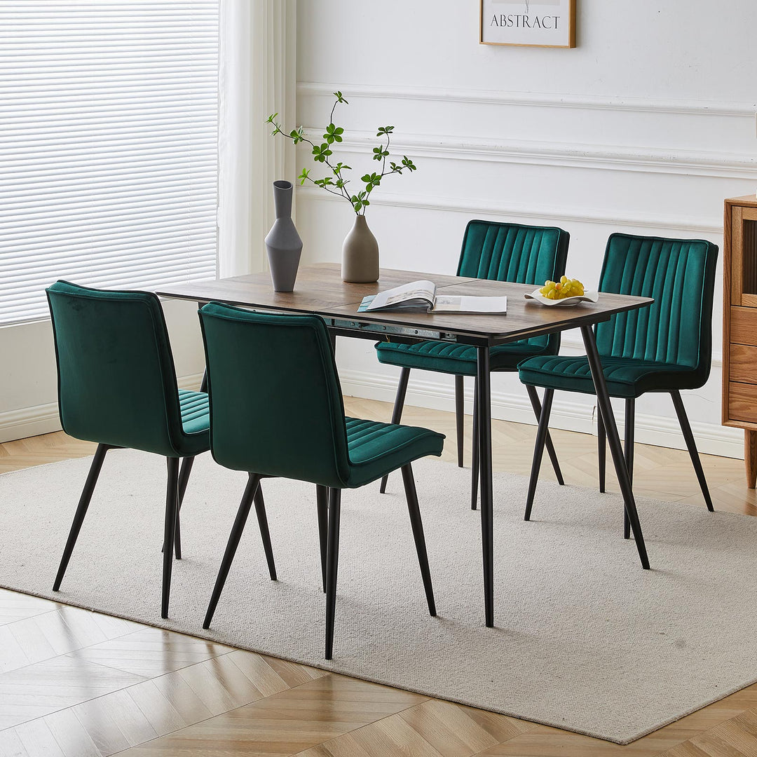 Havva Dining Chairs [Velvet] [Set of 2] [Set of 4]