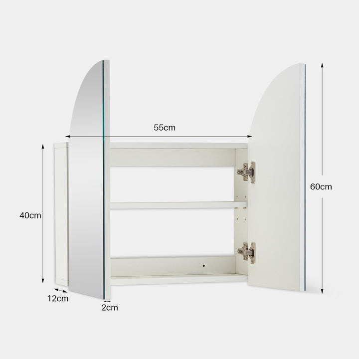 Venus Frameless Arch Mirror Cabinet