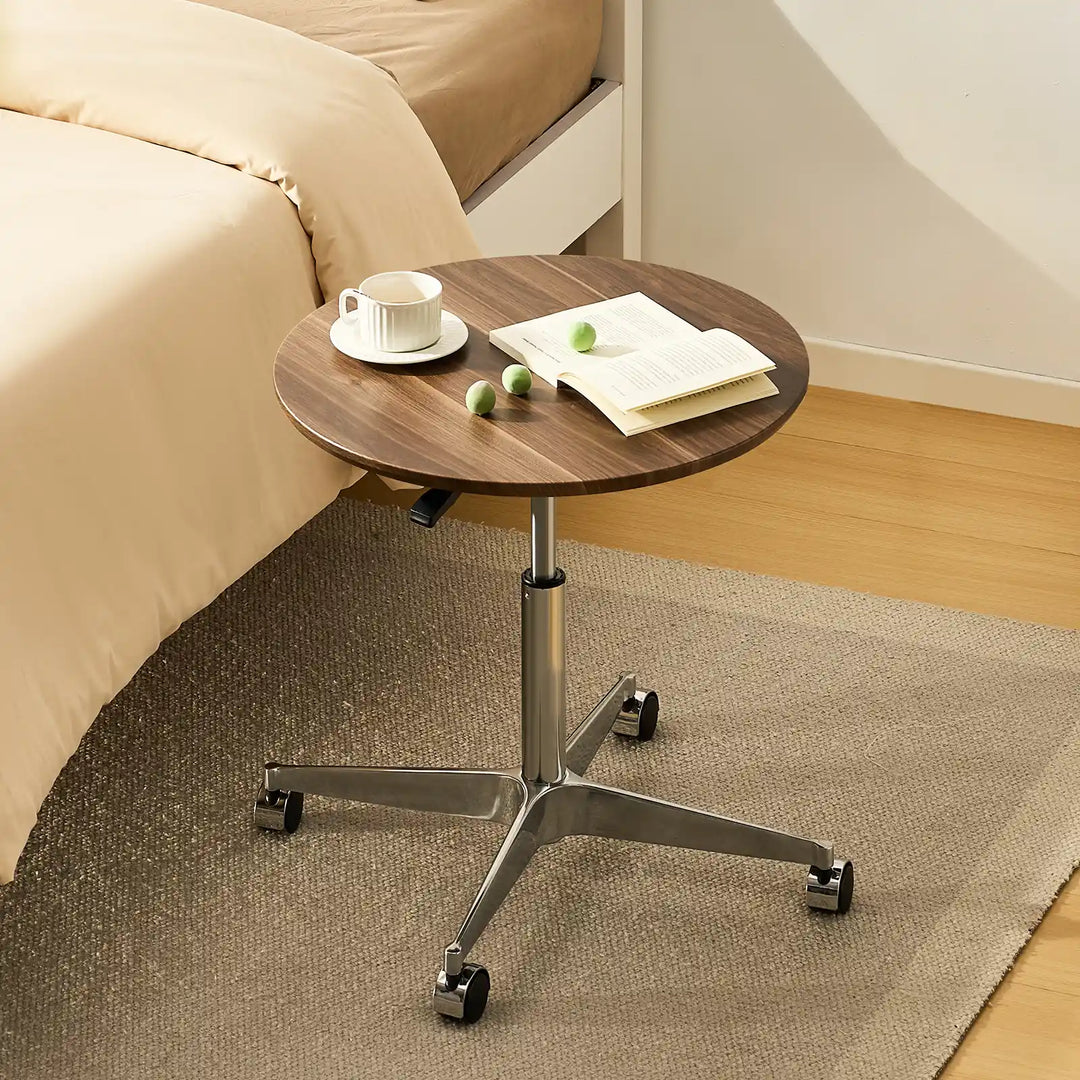 Vesna cafe table by bed in cozy bedroom