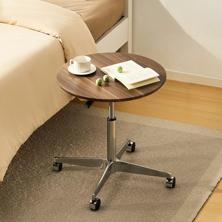 Vesna cafe table by bed in cozy bedroom