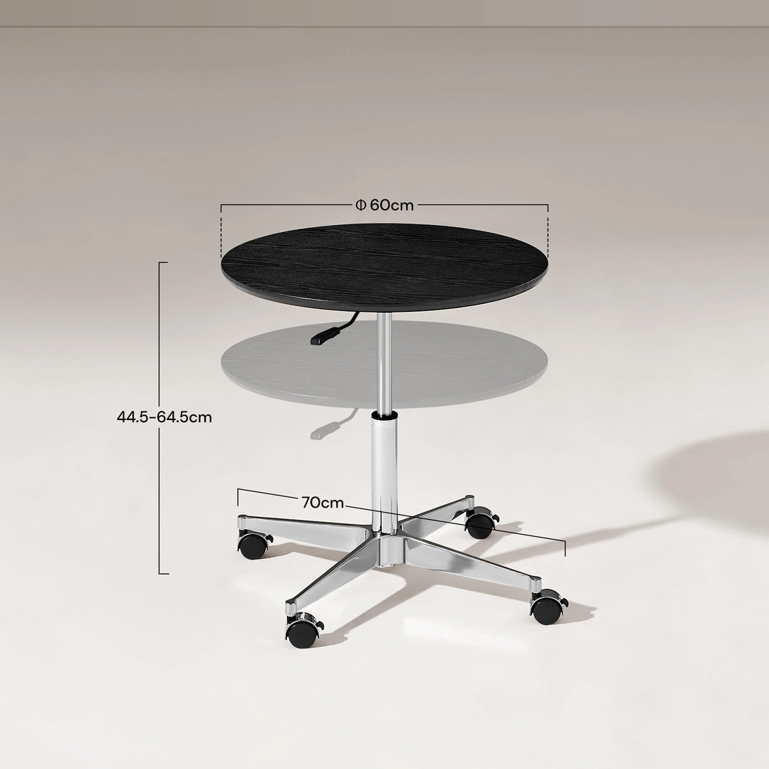 Vesna Small Round Side Table with height and size details, UK furniture for versatile small space use